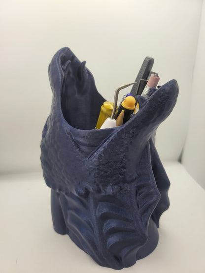 Dragon Head Mouth Pencil/Pen/Desk Supplies Holder | 3D Print