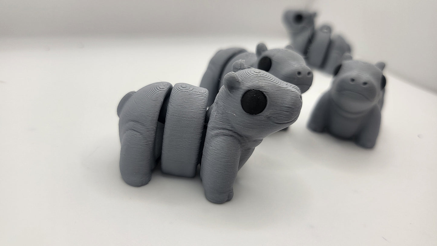 Tiny Baby Hippo Articulated 3D Print
