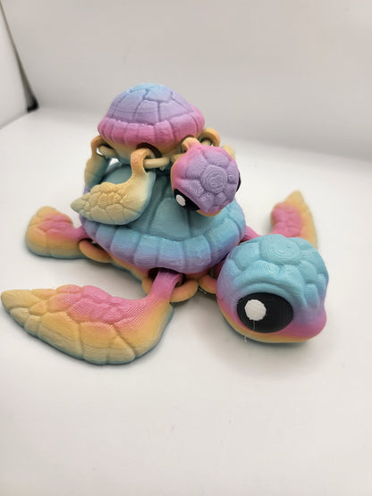Sea Turtles Flexi Articulated 3D Print