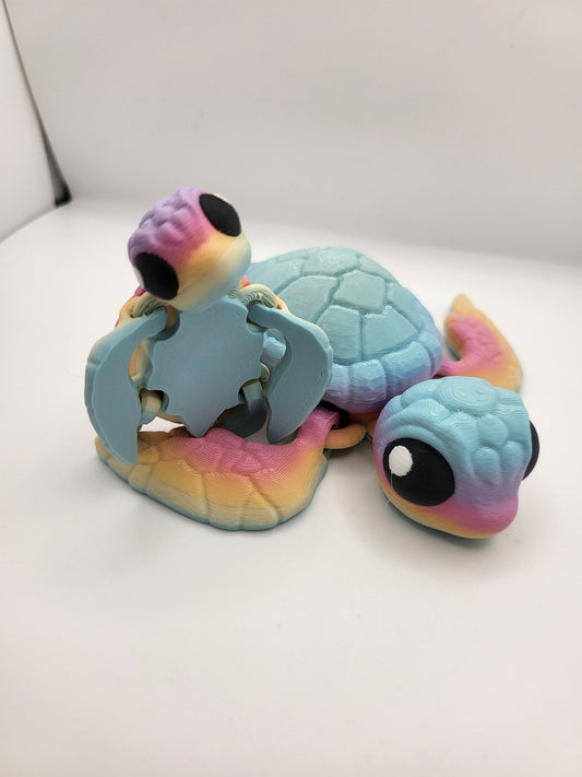 Sea Turtles Flexi Articulated 3D Print