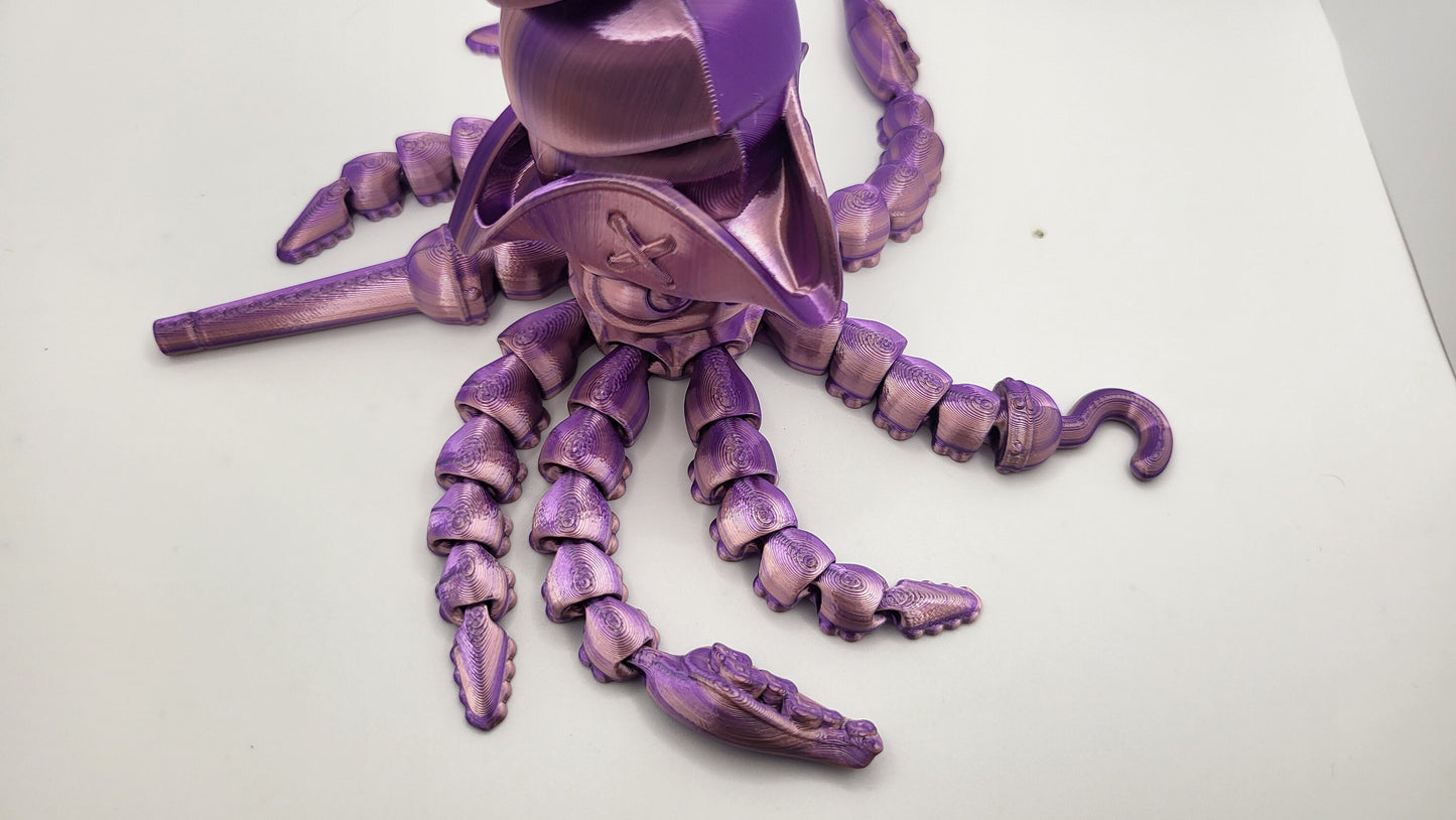 Cheery Pirate Squid Articulated 3D Print