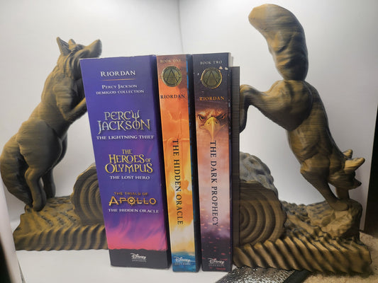 Jumping Fox Bookends (with Lip) | 3D Print