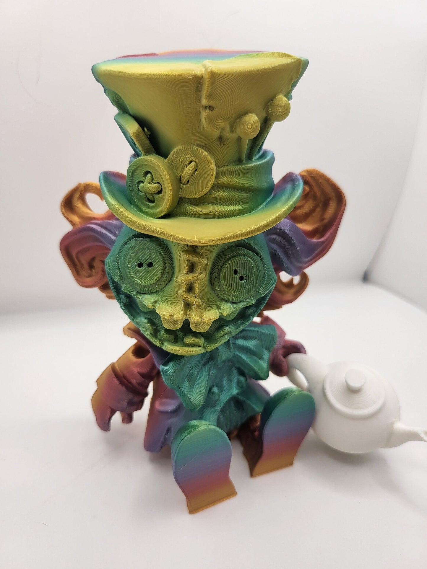 Mad Hatter with Teapot/Teacup Accessories Articulated 3D Print