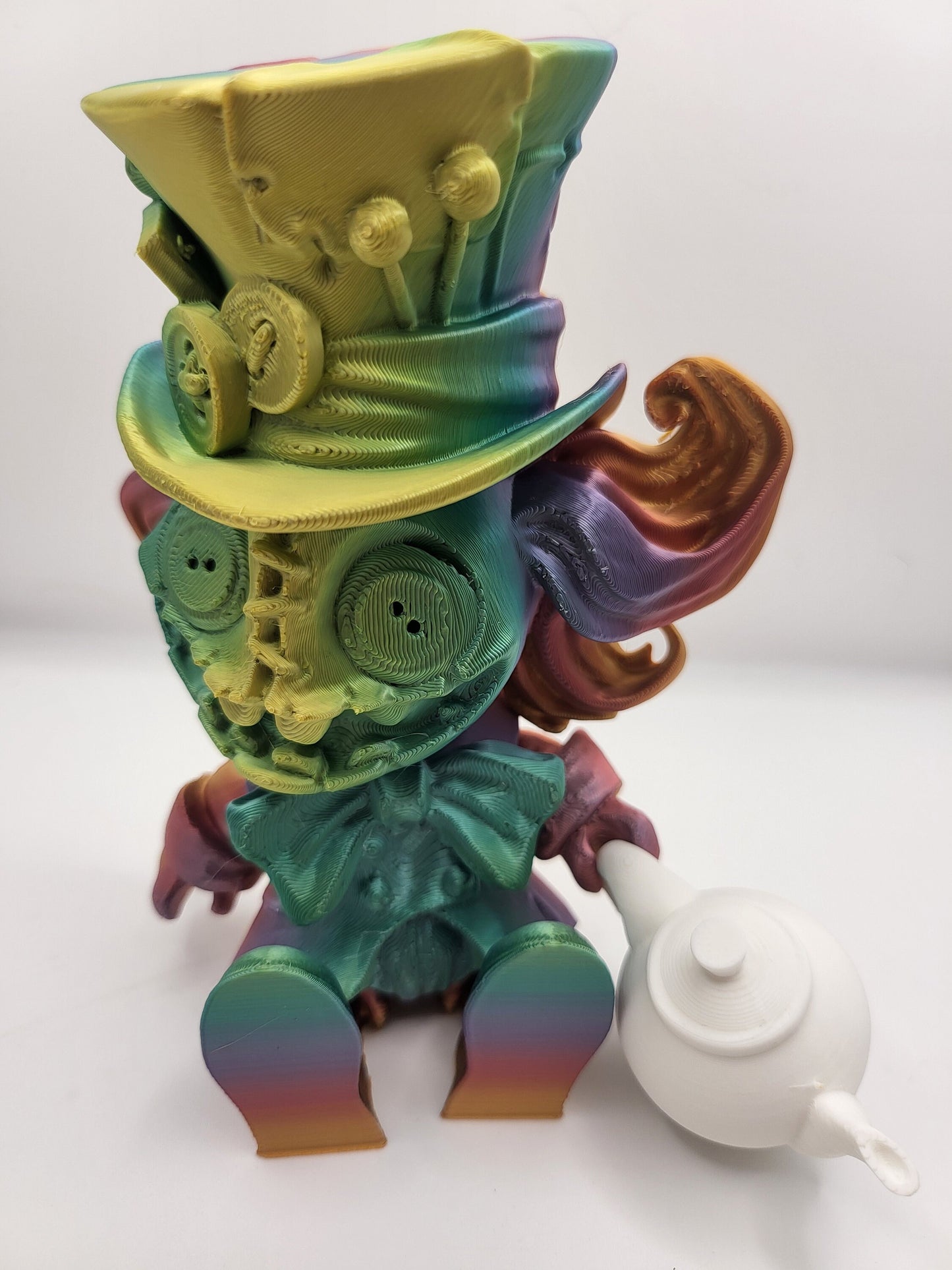 Mad Hatter with Teapot/Teacup Accessories Articulated 3D Print
