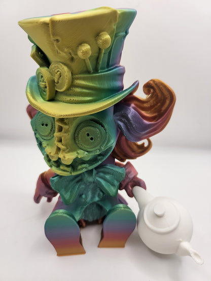 Mad Hatter with Teapot/Teacup Accessories Articulated 3D Print