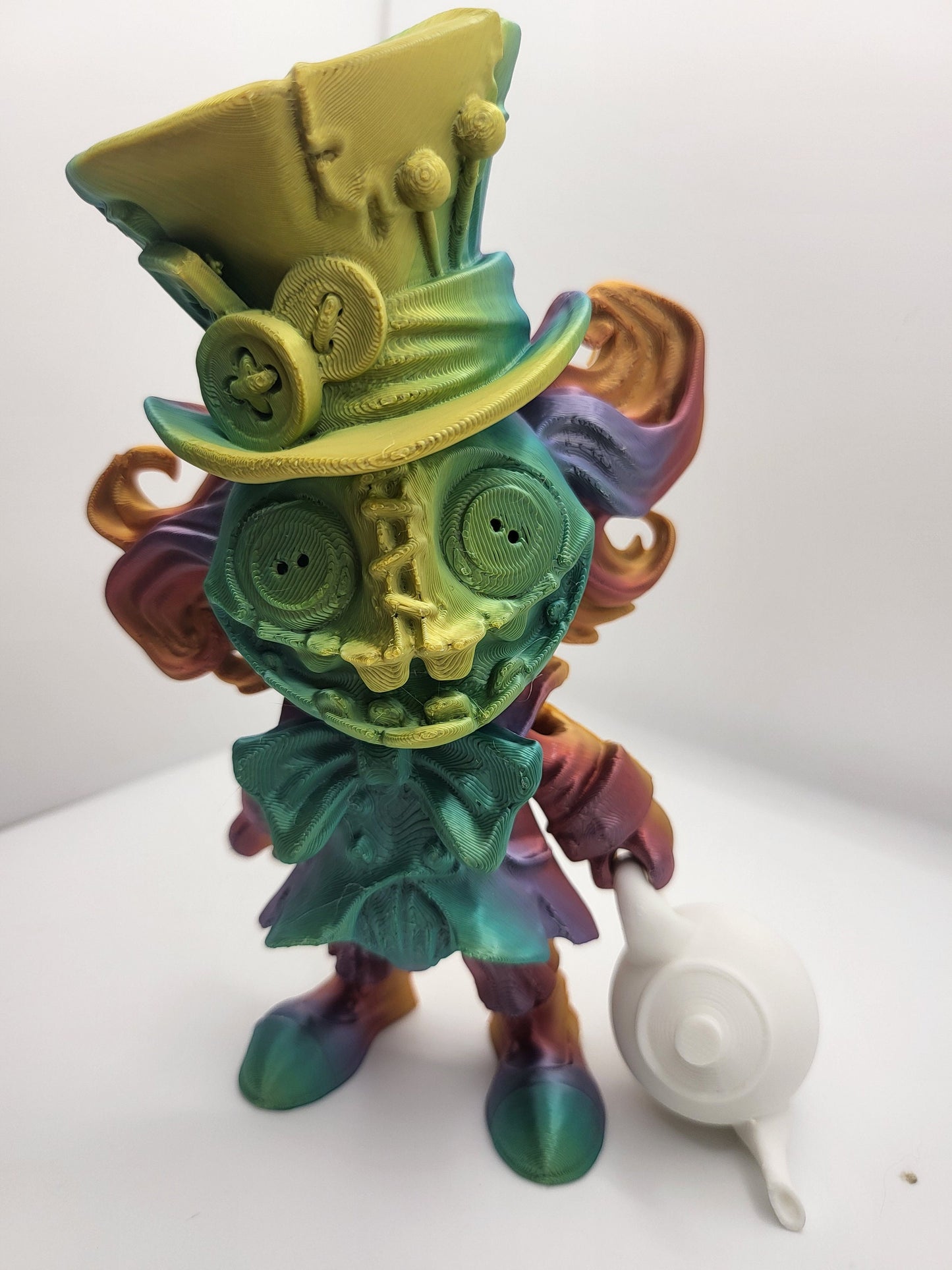 Mad Hatter with Teapot/Teacup Accessories Articulated 3D Print