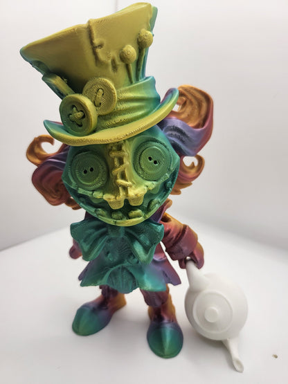 Mad Hatter with Teapot/Teacup Accessories Articulated 3D Print