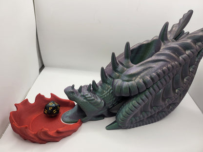 Fire Blowing Wyvern Dice Tower | 3D Print
