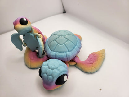 Sea Turtles Flexi Articulated 3D Print