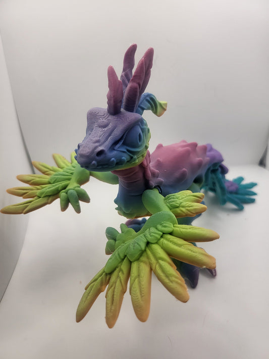 Feathered Raptor Flexi Articulated Bird 3D Print