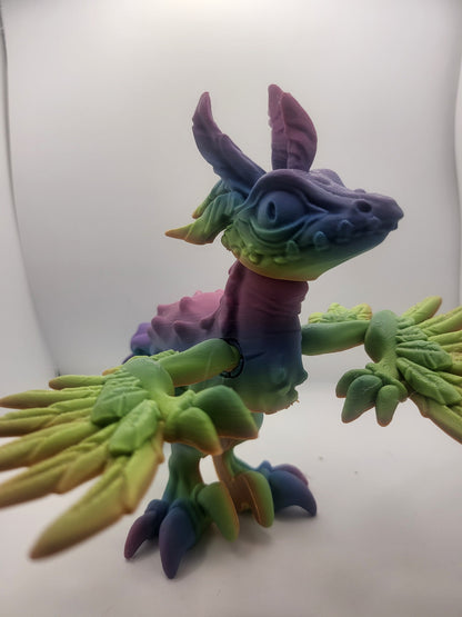Feathered Raptor Flexi Articulated Bird 3D Print