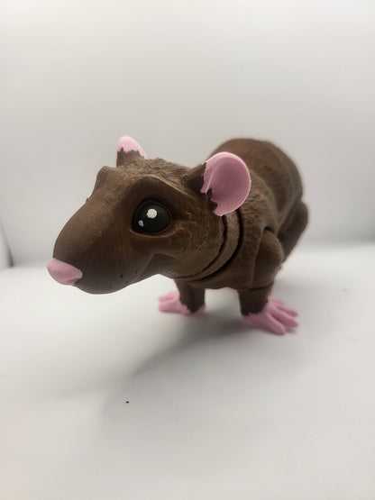 Cute Rat Flexi Articulated 3D Print