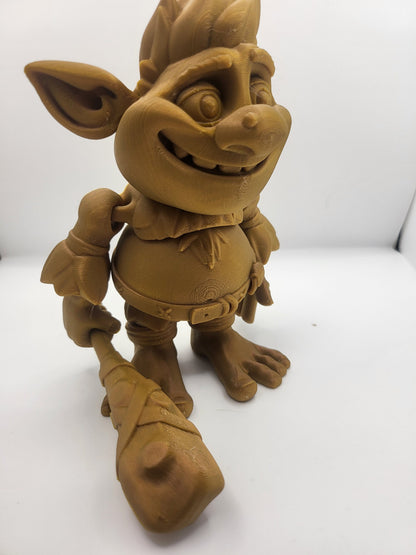 Troll with a Club Accessory Flexi Articulated 3D Print