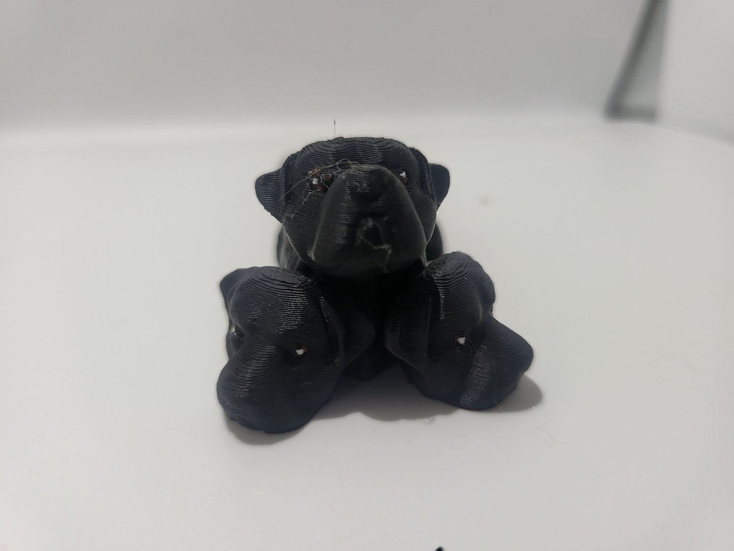 Mini Cerberus Articulated Flexi - four styles Wolf, Skull, Mastiff/Rottie/ or Mixed Heads | 3D Print