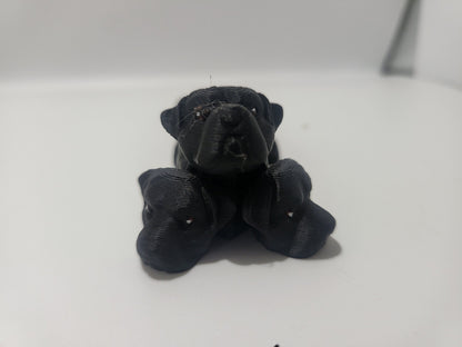 Mini Cerberus Articulated Flexi - four styles Wolf, Skull, Mastiff/Rottie/ or Mixed Heads | 3D Print
