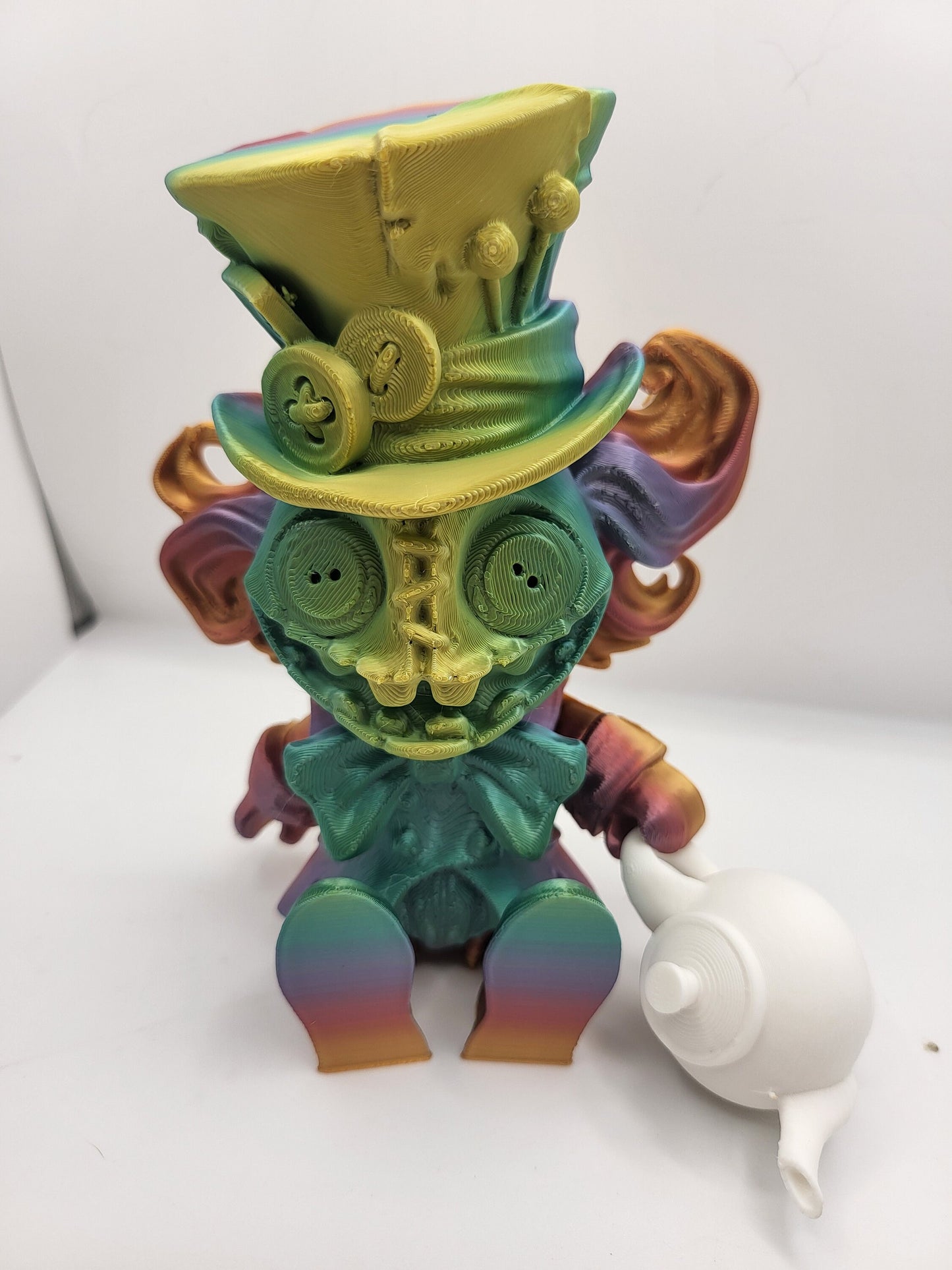 Mad Hatter with Teapot/Teacup Accessories Articulated 3D Print