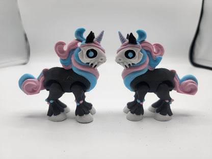 Mini Spooky Unicorn Articulated 3D Print