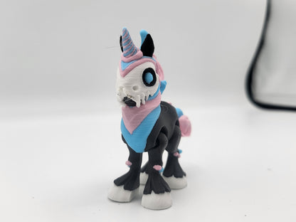Mini Spooky Unicorn Articulated 3D Print