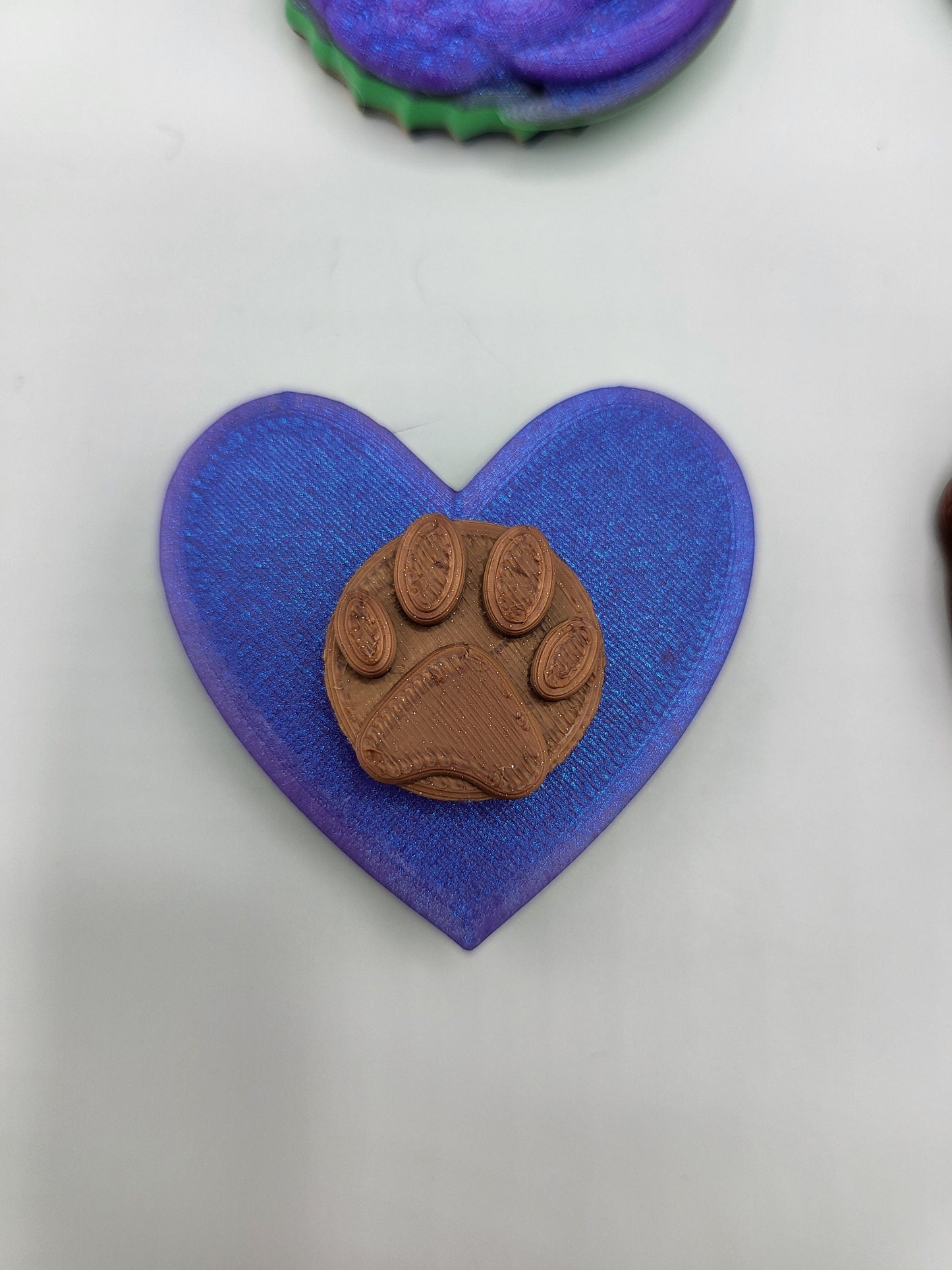 Keychain Fidget Spinners | Fox, Dragon, Dog, or Heart Paw | 3D Print
