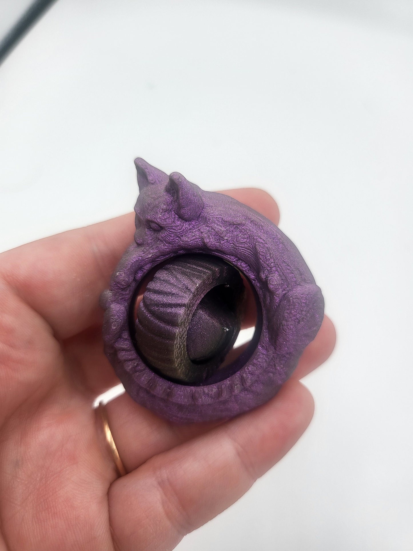 Cat Gyro Fidget Spinner on One Axis | 3D Print