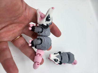 Mini Opossum Flexi Articulated 3D Print