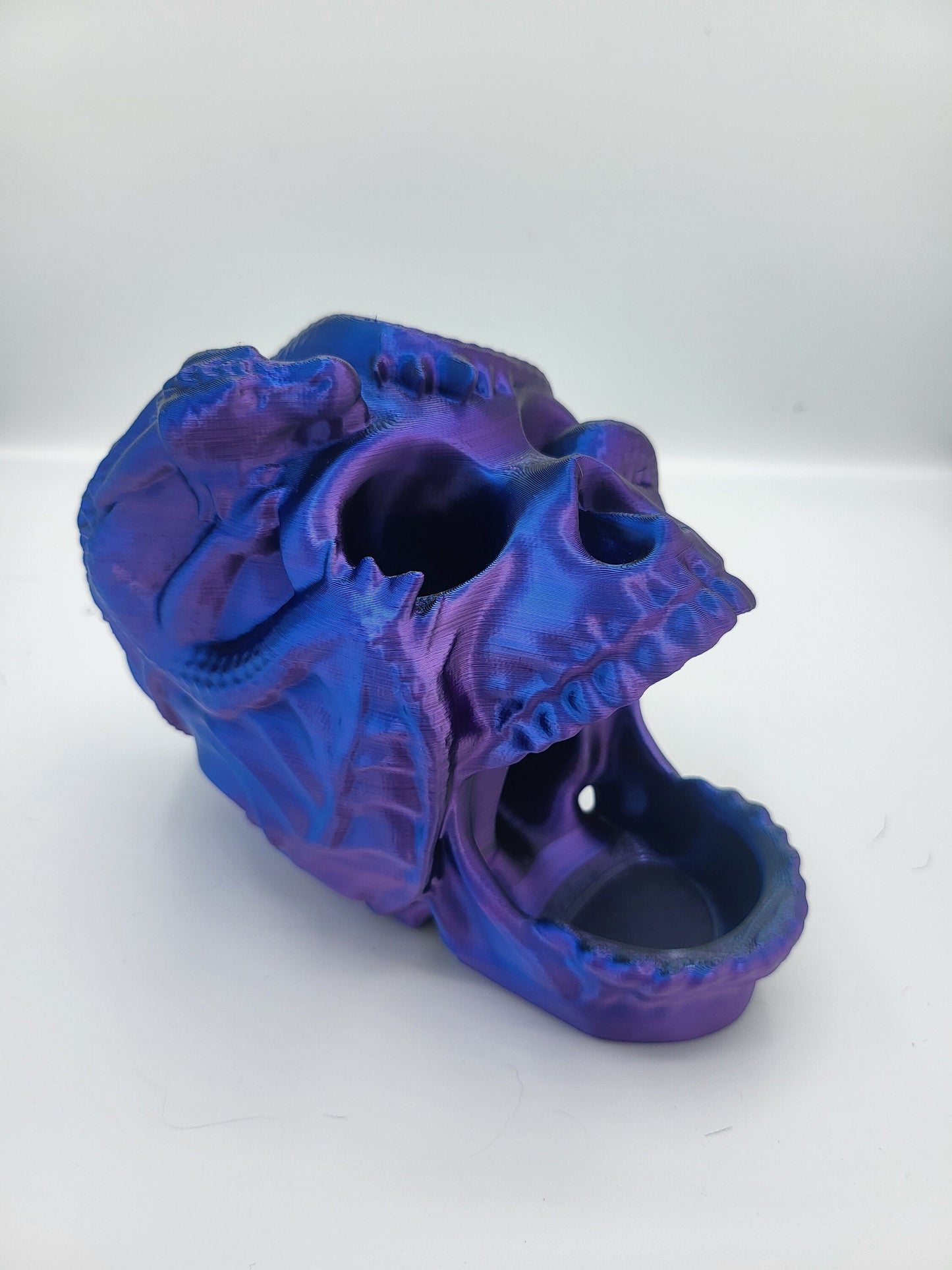 Dragon Wrapped Skull Dice Tower | 3D Print