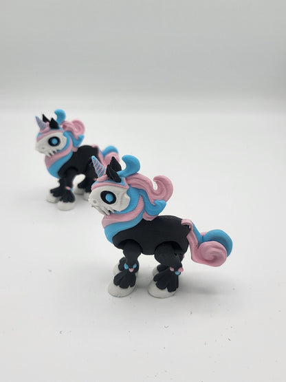 Mini Spooky Unicorn Articulated 3D Print