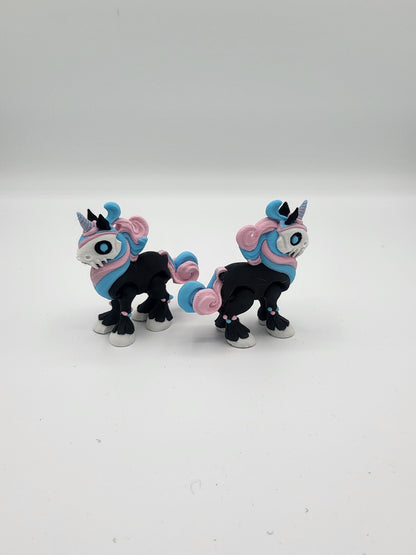 Mini Spooky Unicorn Articulated 3D Print