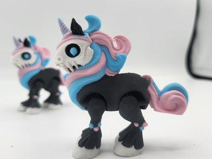 Mini Spooky Unicorn Articulated 3D Print