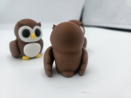 Tiny Owl Articulated 3D Print