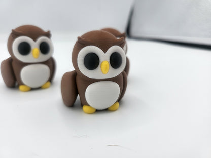 Tiny Owl Articulated 3D Print