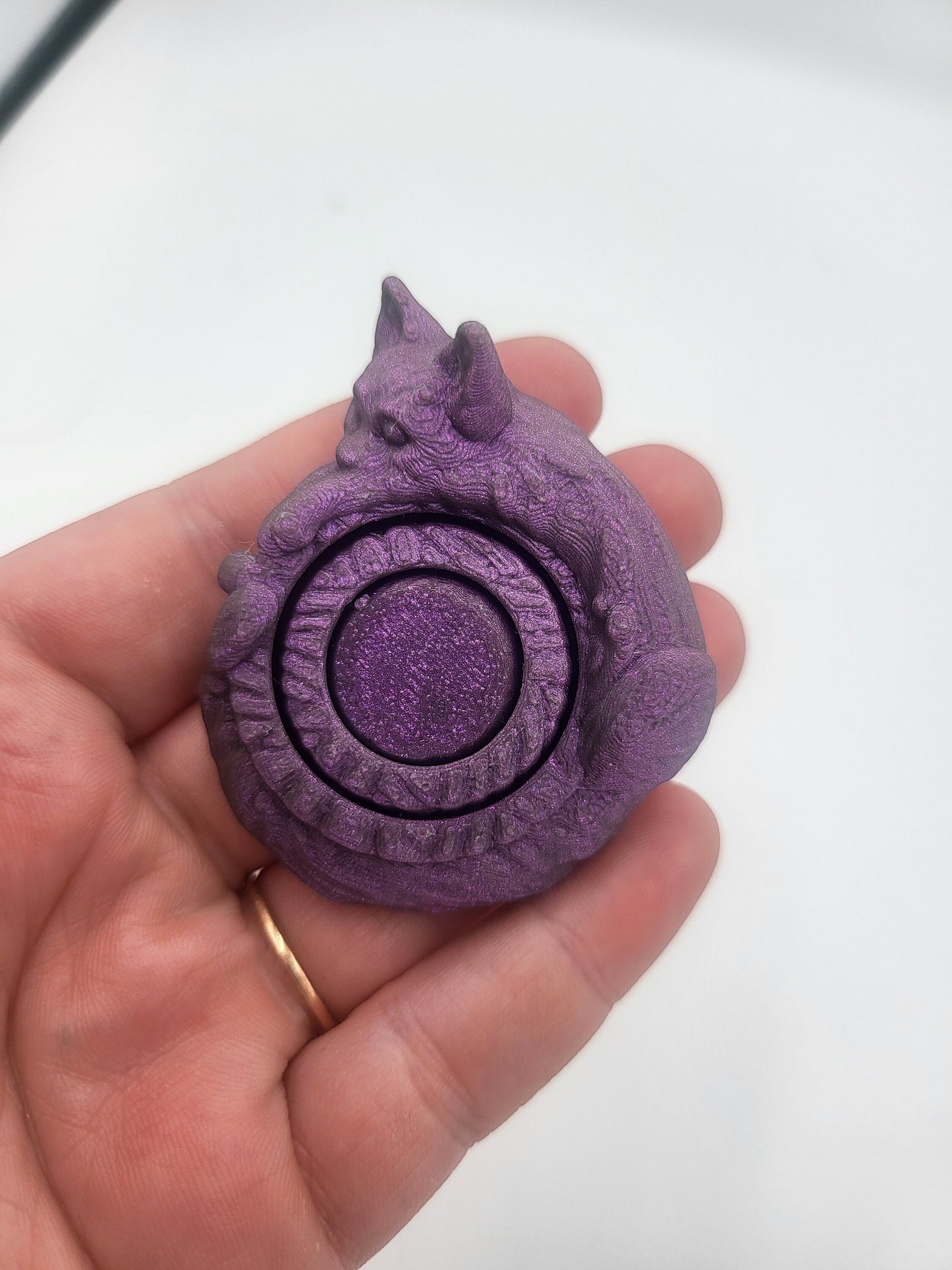 Cat Gyro Fidget Spinner on One Axis | 3D Print