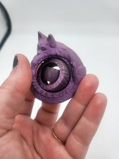 Cat Gyro Fidget Spinner on One Axis | 3D Print