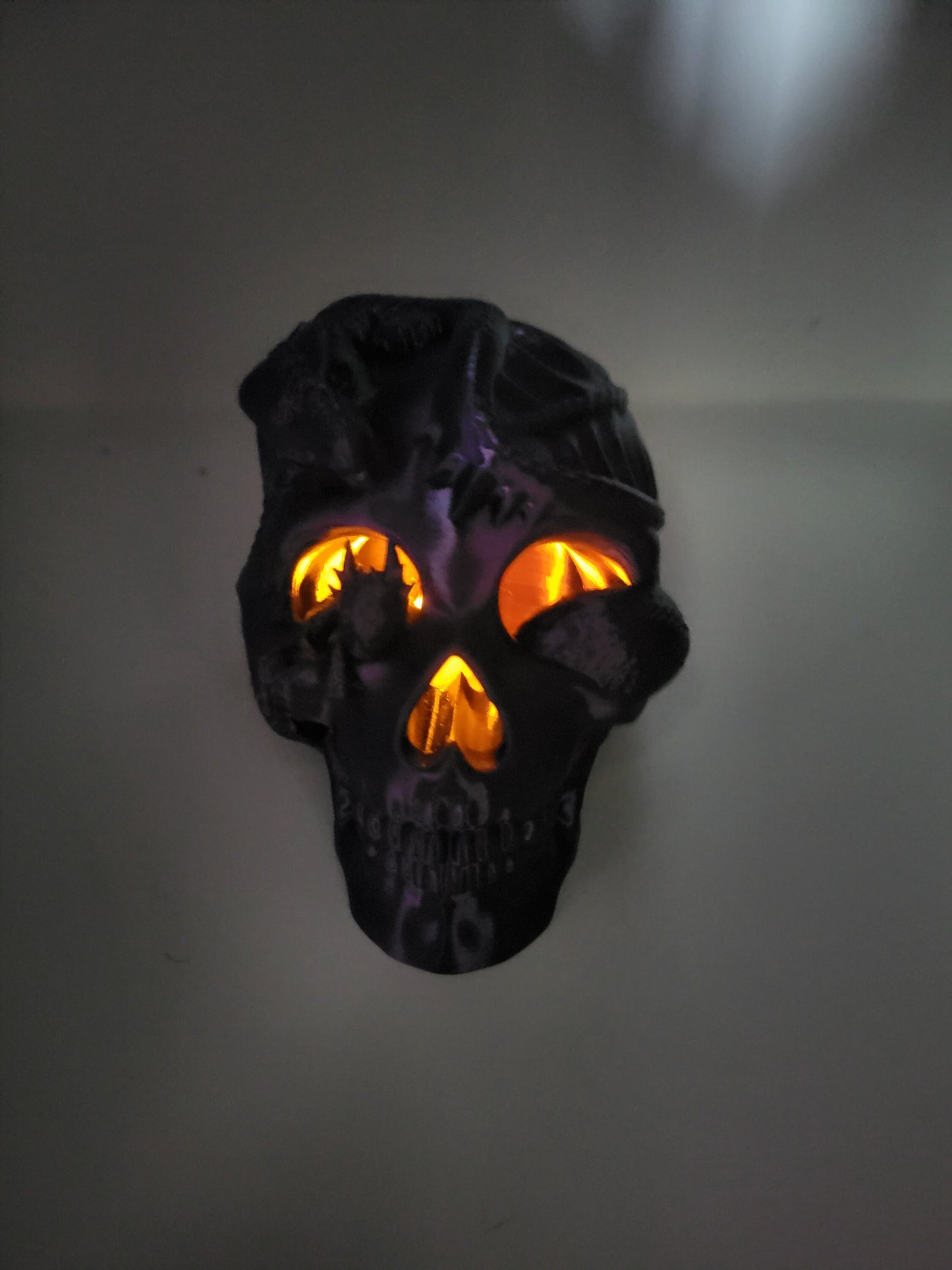 Dragon Wrapped Skull LED Tea Light Candle Display | 3D Print