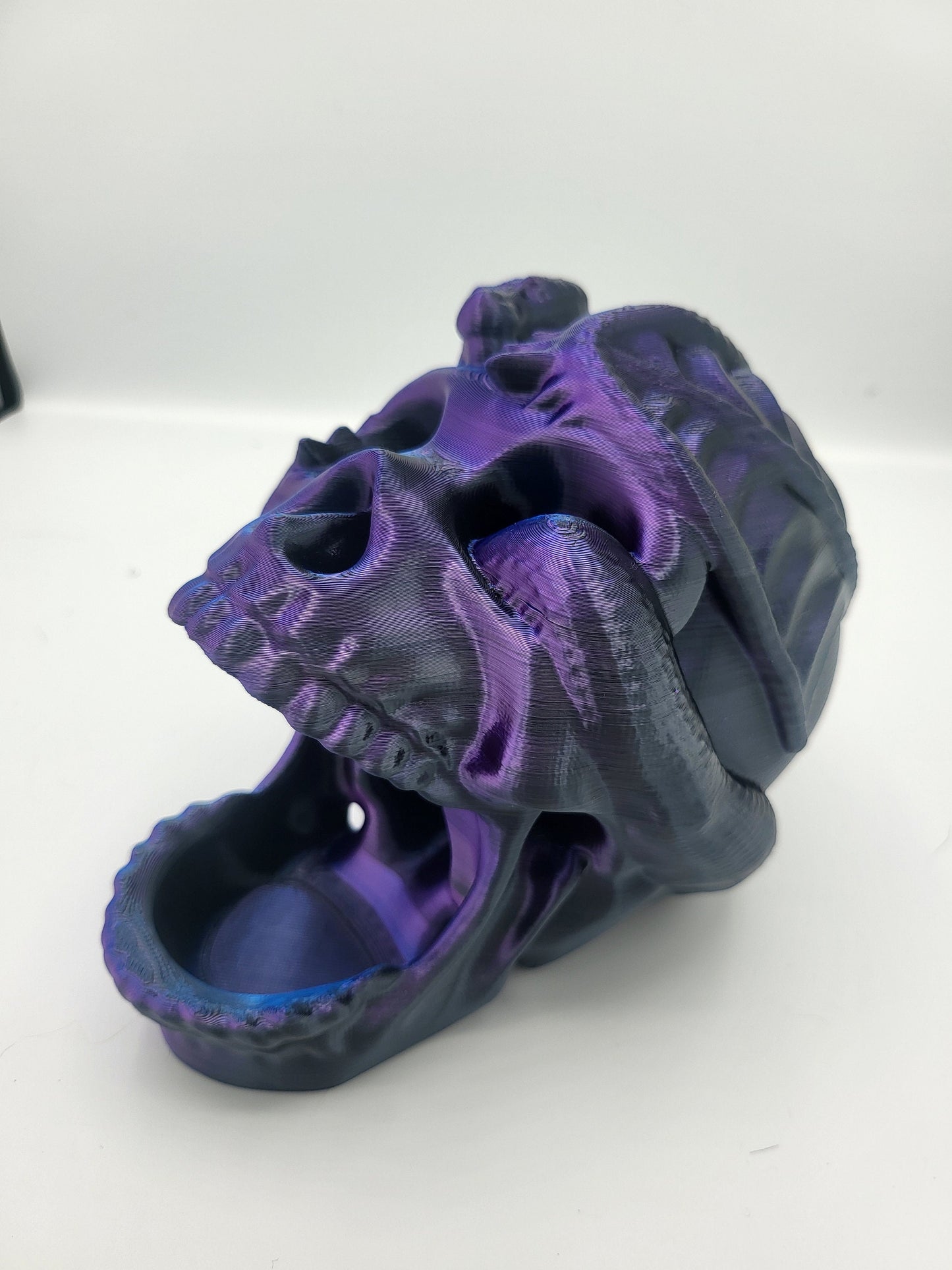 Dragon Wrapped Skull Dice Tower | 3D Print