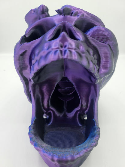 Dragon Wrapped Skull Dice Tower | 3D Print