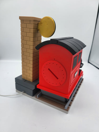 Chibi Fantasy Train Platform with Train Money Bank and Small Lit Column | 3D Print