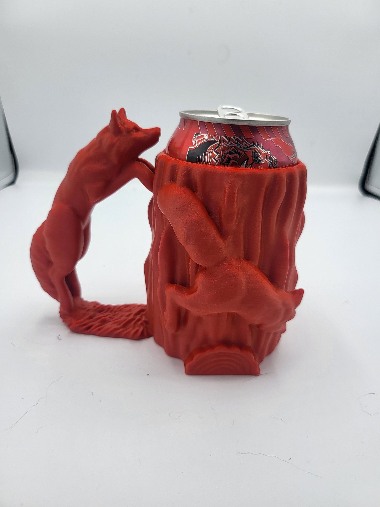Playful Fox Can Holder/Koozie | 3D Print