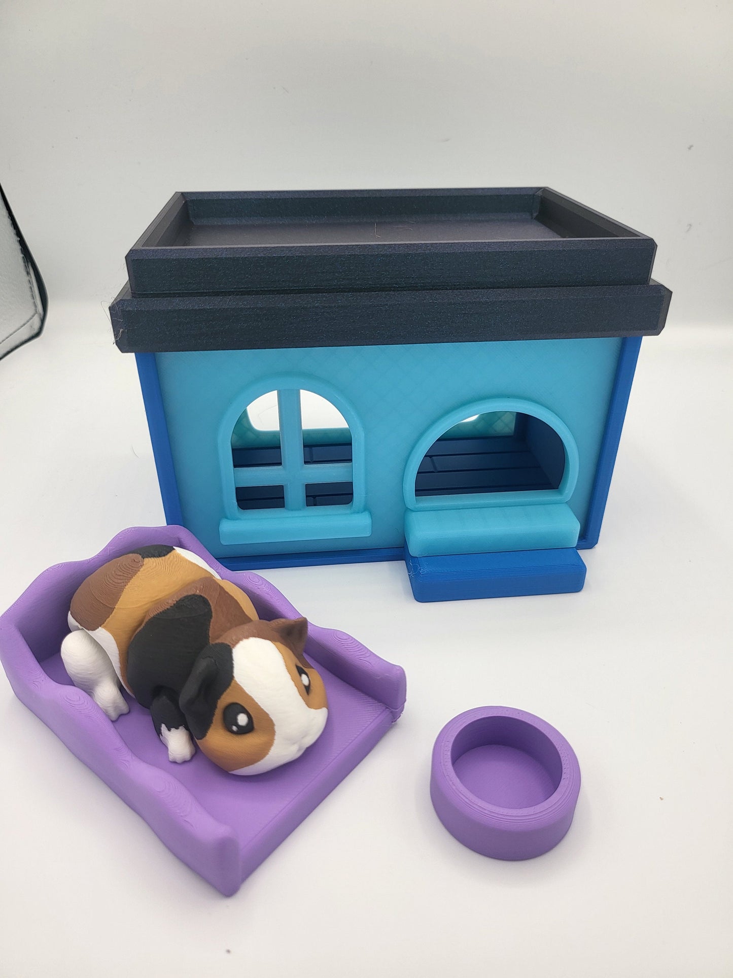 Flexi Guinea Pig with Optional House and Accessories 3D Print