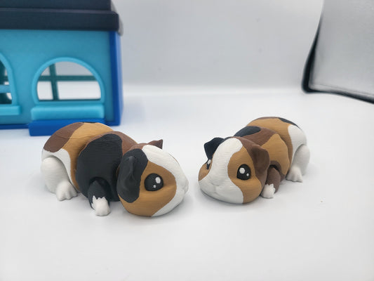 Flexi Guinea Pig with Optional House and Accessories 3D Print