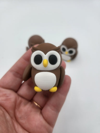 Tiny Owl Articulated 3D Print