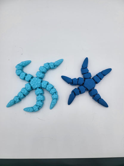 Small Starfish Articulated 3D Print - Two available styles