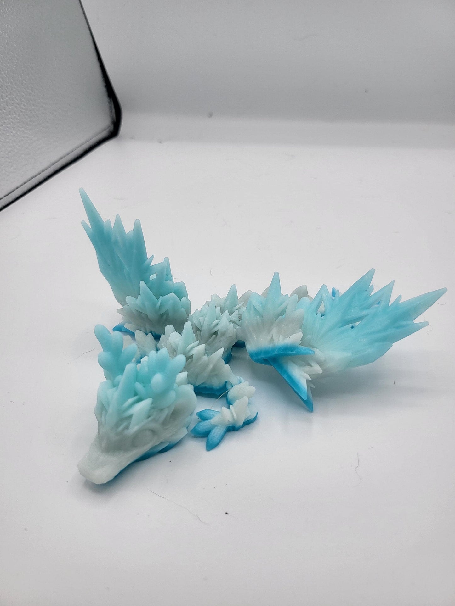 Winter Snowflake (Winged or Regular) Dragon Tadling (Keychain Optional) 3D Print