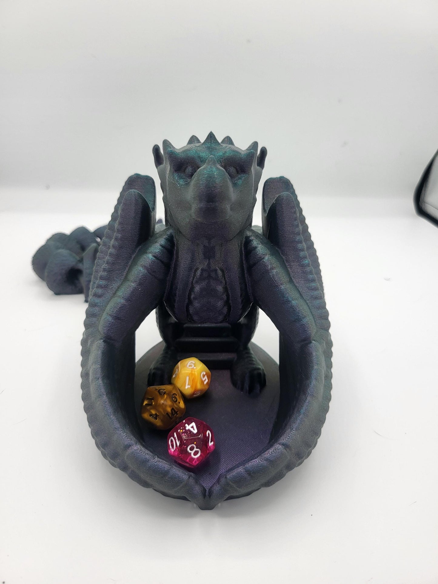 Wyvern Dice Tower with Flexi Tail | 3D Print