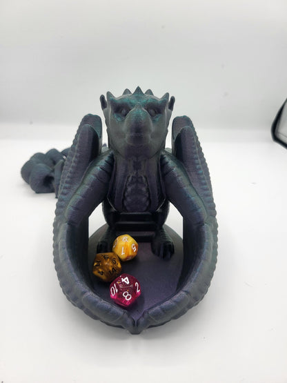 Wyvern Dice Tower with Flexi Tail | 3D Print