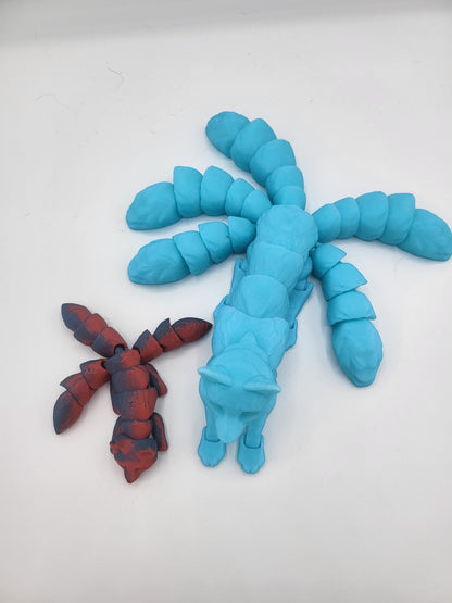 Kitsune Articulated Flexi Regular or Baby 3D Print | 3D Print