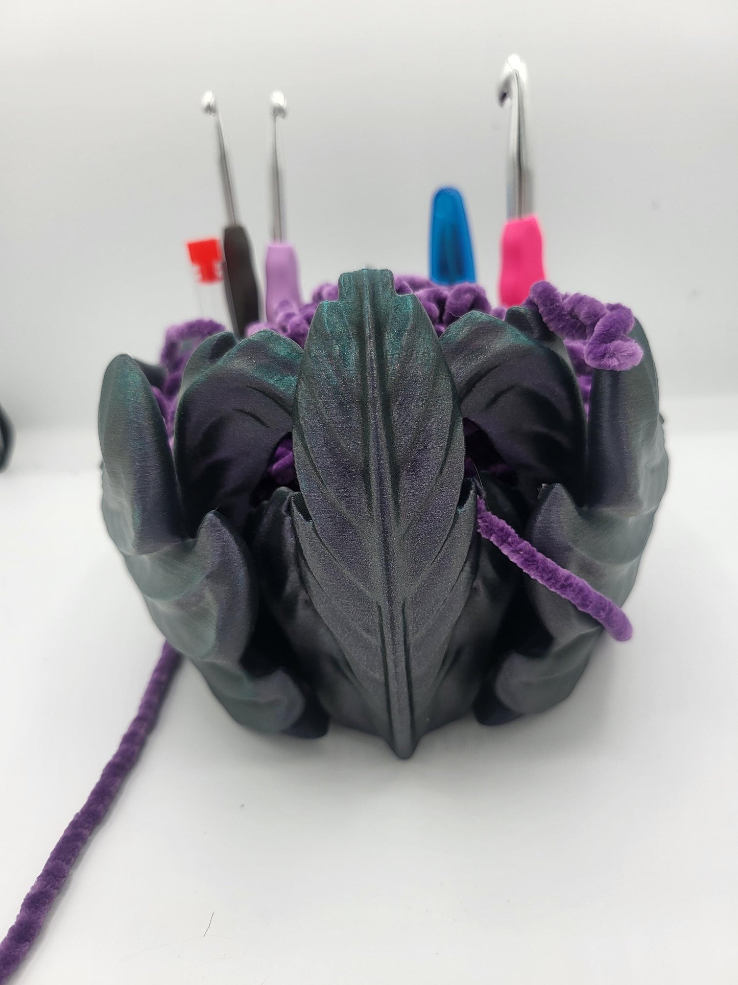 Phoenix Yarn Bowl with Storage Holes | 3D Print