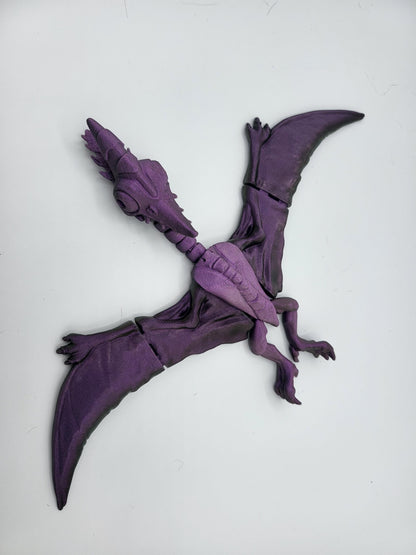 Pterodactyl Articulated Dinosaur 3D Print with Optional Holes to Hang Up