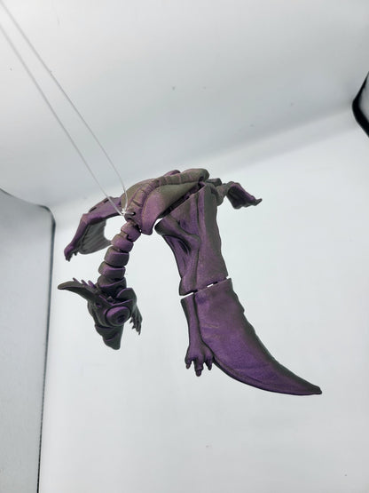 Pterodactyl Articulated Dinosaur 3D Print with Optional Holes to Hang Up