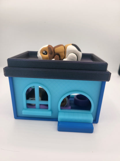 Flexi Guinea Pig with Optional House and Accessories 3D Print